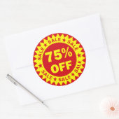 75% korting op Stickers in de detailhandel (Envelop)