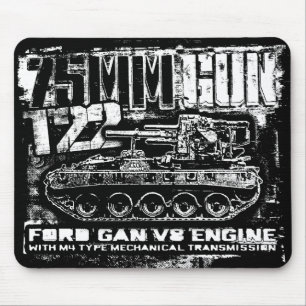 75 mm pistool T22 Muismat Mousepad