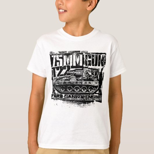 75 mm pistool T22 T-Shirt T-Shirt (Voorkant)