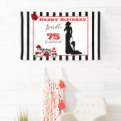 75 & SENSATIONELE 75e Verjaardag Banner Strepen (Insitu)