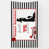 75 & SENSATIONELE 75e Verjaardagsfeestbanner Spandoek (Verticaal)