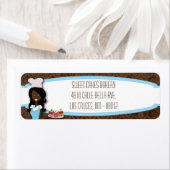 .75 "x2.25" Afro-Amerikaanse retour adreslabel Etiket (Insitu)