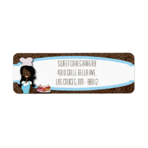 .75 "x2.25" Afro-Amerikaanse retour adreslabel Etiket