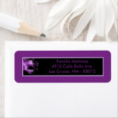 .75 "x2.25" Retouradres Label Mis XV Paarse (Insitu)