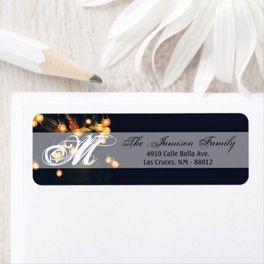 .75 "x2.25" Retouradres Label Oak Tree String (Insitu)