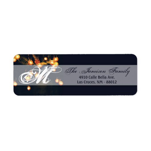 .75 "x2.25" Retouradres Label Oak Tree String (Voorkant)