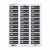 .75 "x2.25" Retouradres Label Oak Tree String (Full Sheet)