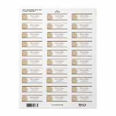 .75 "x2.25" Retouradres Marokkaanse partij Etiket (Full Sheet)