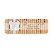 .75 "x2.25" retouradresetiket kartonnen flap etiket (Voorkant)