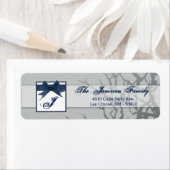 .75 "x2.25" Retouradreslabel Frosted Glass Crac Etiket (Insitu)