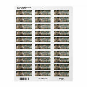 .75 "x2.25" Retourlabel Marine DIGITAL PRINT Etiket (Full Sheet)