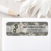 .75"x2.25"Terugkeeradresetiket LEGERACU Uniform Etiket (Insitu)