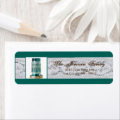 .75"x2.25"Terugkeeradresetiket Rustieke Mason Jar Etiket (Insitu)
