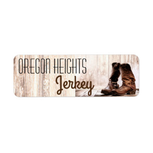 .75 "x2.25" zakelijke product Label label laarzen