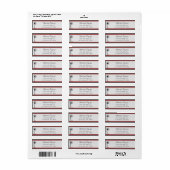 .75 "x 2.25" Return Adres Lady Bug op paardenbloem Etiket (Full Sheet)