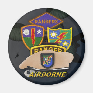 75e airborne rangers patchveteranen ww2 magneet