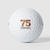 75e anniversaire balles de golf 75 ans golfer cade (Devant)