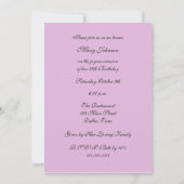 75e anniversaire de fête Invitation Beaux Roses (Dos)