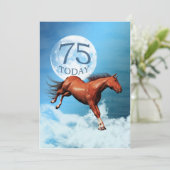 75e anniversaire Esprit cheval invitation (Debout devant)