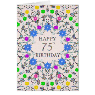 75e anniversaire Fleurs Abstraites