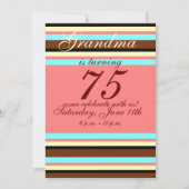 75e anniversaire Invitation (Devant)