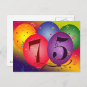 75e anniversaire invitation (Devant / Derrière)