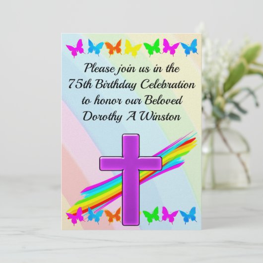 75E ANNIVERSAIRE INVITATION CHRÉTIENNE (Debout devant)