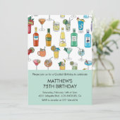 75e anniversaire invitations Cocktail Contemporain (Debout devant)