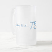 75e anniversaire Mug givrée (Devant gauche)