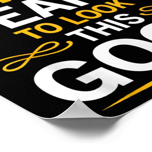 75e geboortedag: 75 jaar oud. poster (Hoek)