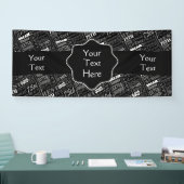 75e gepersonaliseerd monogram van de Fun-partij op Spandoek (Beurs)