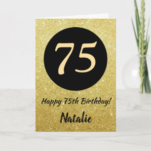75e Joyeux Anniversaire Carte de Parties scintilla