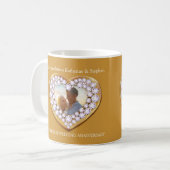 75e jubilé mariage anniversaire photo mug (Devant gauche)
