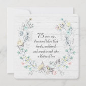 75e Jubilea krans op hout Kaart (Voorkant)