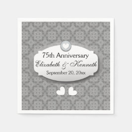 75e Jubileum bruiloft Jubileum Diamond Z04 Servetten