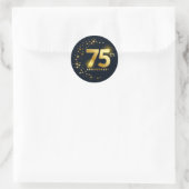 75e Jubileum envelopzegel Ronde Sticker (Tas)