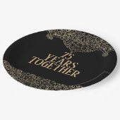 75e Jubileum Gold Lace op zwart Bord (Gekanteld)