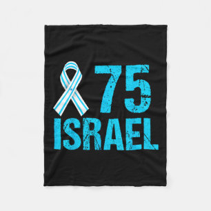 75e Jubileum Onafhankelijkheidsdag Yom Ha’atzma’ut Fleece Deken
