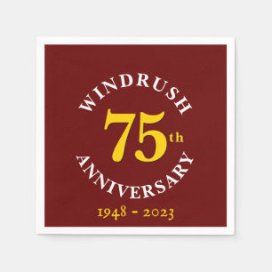 75e Jubileum papier met windruitgeneratie Servet