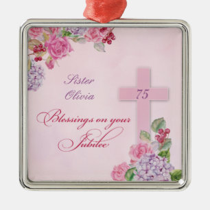 75e Jubileum van het religieuze leven Katholieke n Metalen Ornament