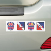 75e logo's gereed maken bumpersticker (Op auto)
