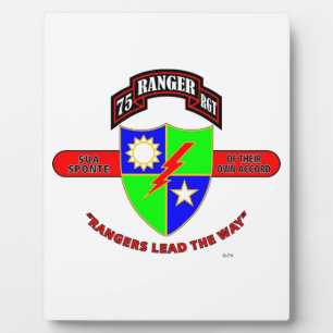 75E RANGER BATTALION "ARMY RANGERS" FOTOPLAAT