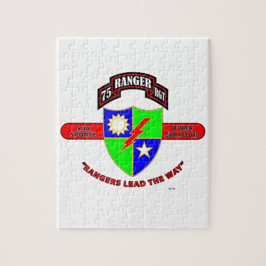 75E RANGER BATTALION "ARMY RANGERS" LEGPUZZEL (Verticaal)