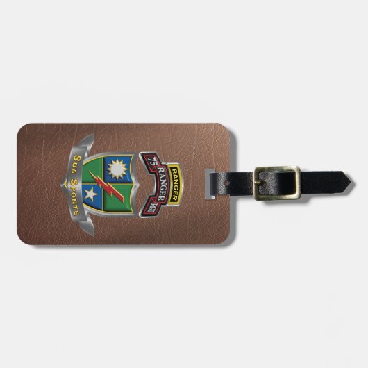 75e Ranger Regiment Bagagelabel (Voorkant horizontaal)