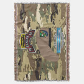 75e Ranger Regiment Combat Veteran Camo Deken (Voorkant Verticaal)