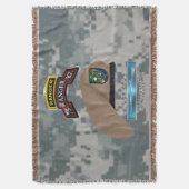 75e Ranger Regiment Combat Veteran Camo Deken (Voorkant Verticaal)