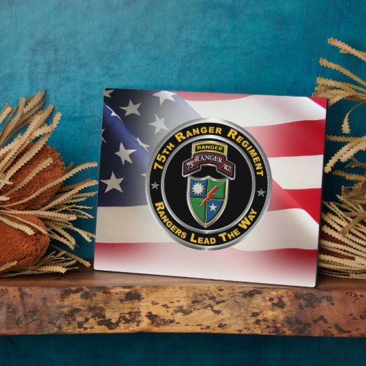 75e Ranger Regiment Fotoplaat (Zijkant)