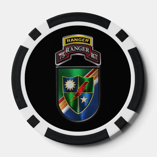 75e Ranger Regiment Poker Chips (Achterkant)