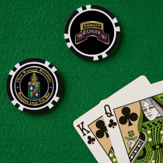 75e Ranger Regiment Poker Chips (Pokertafel (Dubbel))