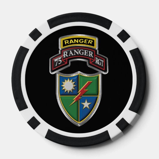 75e Ranger Regiment Poker Chips (Achterkant)